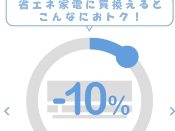 省エネ家電買換ナビで、電気代比較！の画像